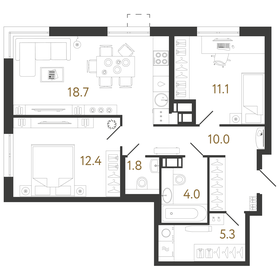 90 м², 4-комнатная квартира 150 000 ₽ в месяц - изображение 59