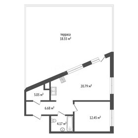 Квартира 67 м², 1-комнатная - изображение 1