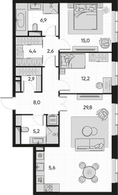 115 м², 3-комнатная квартира 48 400 000 ₽ - изображение 111