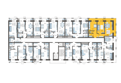 64,3 м², 3-комнатная квартира 9 500 000 ₽ - изображение 114