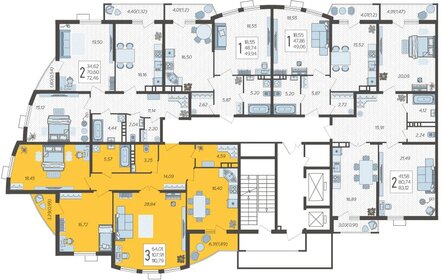 109,8 м², 3-комнатная квартира 26 890 000 ₽ - изображение 22