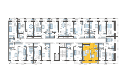 42,1 м², 1-комнатная квартира 6 618 120 ₽ - изображение 42