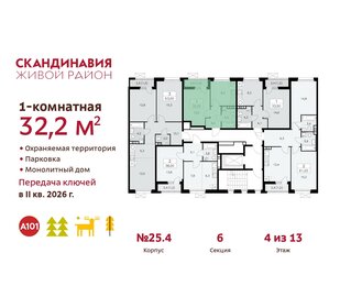 23,4 м², 1-комнатная квартира 7 500 000 ₽ - изображение 111