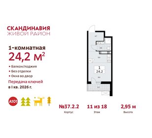 24,3 м², квартира-студия 7 995 470 ₽ - изображение 33
