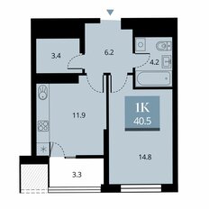 Квартира 42,2 м², 1-комнатная - изображение 2