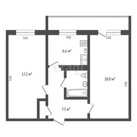 Квартира 53,1 м², 2-комнатная - изображение 1