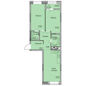 63,5 м², 2-комнатная квартира 5 981 000 ₽ - изображение 9