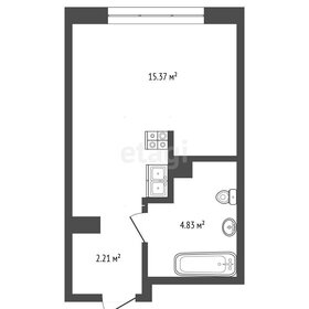 Квартира 23 м², студия - изображение 1