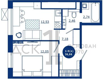 43 м², 2-комнатная квартира 4 750 000 ₽ - изображение 76
