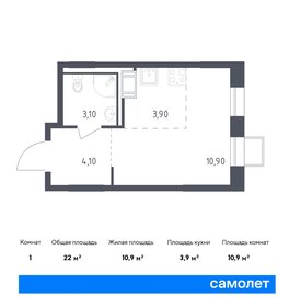 Квартира 22 м², студия - изображение 1