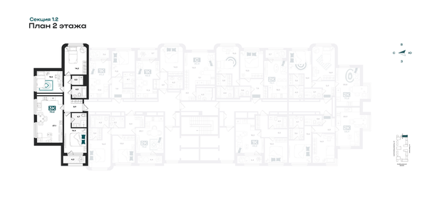 Квартира 92,2 м², 3-комнатная - изображение 2