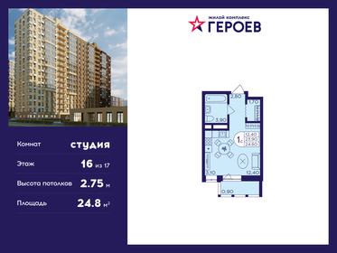 23,9 м², квартира-студия 4 791 950 ₽ - изображение 7