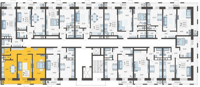 73 м², 2-комнатная квартира 10 999 999 ₽ - изображение 112