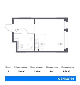 24,8 м², квартира-студия 3 980 351 ₽ - изображение 28