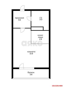 Квартира 28 м², студия - изображение 1