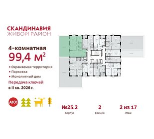 97,7 м², 4-комнатная квартира 22 843 024 ₽ - изображение 27