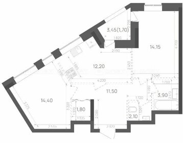 Квартира 61,8 м², 2-комнатная - изображение 1