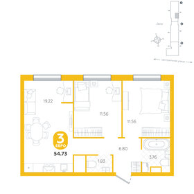 67,6 м², 3-комнатная квартира 5 000 000 ₽ - изображение 54