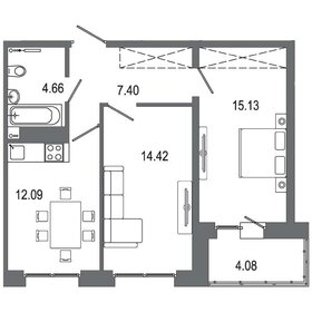 43,3 м², 2-комнатная квартира 8 000 000 ₽ - изображение 77