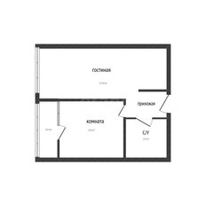 Квартира 33,7 м², 1-комнатная - изображение 2