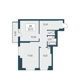 62,7 м², 2-комнатная квартира 5 950 000 ₽ - изображение 20