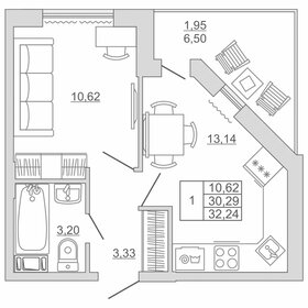 40 м², 1-комнатная квартира 3 500 000 ₽ - изображение 70