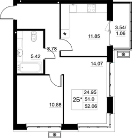 43 м², 2-комнатная квартира 6 500 000 ₽ - изображение 71