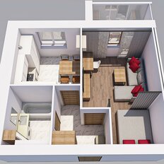 Квартира 37,2 м², 1-комнатная - изображение 3