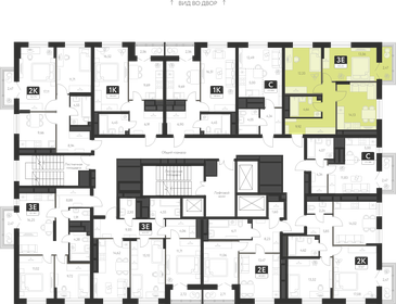 55,4 м², 2-комнатная квартира 7 138 000 ₽ - изображение 14
