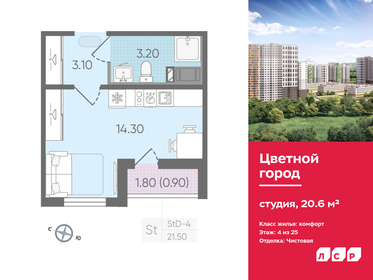 Квартира 20,6 м², студия - изображение 1