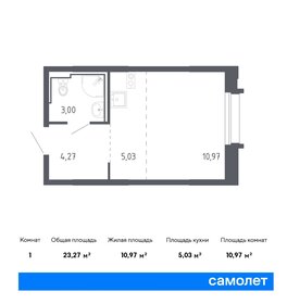 Квартира 23,3 м², студия - изображение 1