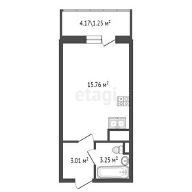 Квартира 23 м², студия - изображение 1