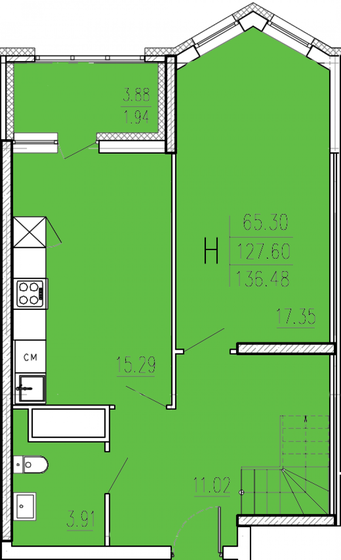 117,9 м², 4-комнатная квартира 8 508 640 ₽ - изображение 17