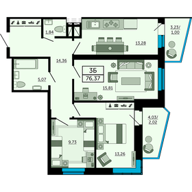 73,6 м², 3-комнатная квартира 11 408 000 ₽ - изображение 27