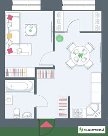 42,3 м², 1-комнатная квартира 7 480 000 ₽ - изображение 1