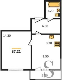 35,7 м², 1-комнатная квартира 4 700 000 ₽ - изображение 32