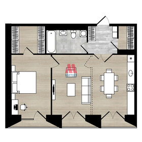 69,3 м², 2-комнатная квартира 16 290 000 ₽ - изображение 117