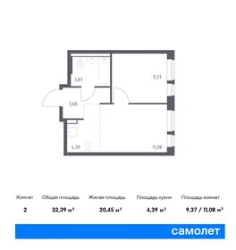 Квартира 32,4 м², 1-комнатная - изображение 1