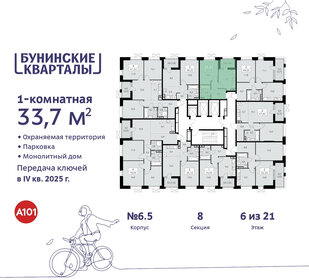 34 м², 1-комнатная квартира 9 449 698 ₽ - изображение 29