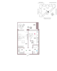 Квартира 55,2 м², 2-комнатная - изображение 2
