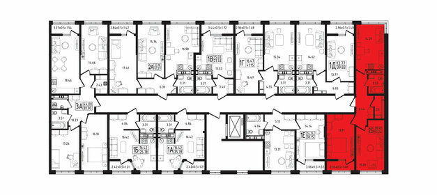 26 м², 1-комнатная квартира 3 200 000 ₽ - изображение 113