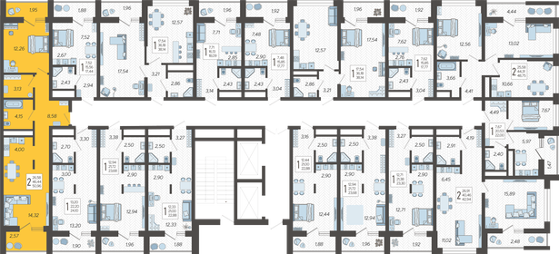 65 м², 2-комнатная квартира 20 300 000 ₽ - изображение 113