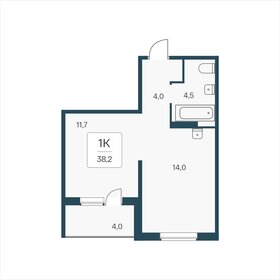 38,2 м², 1-комнатная квартира 4 200 000 ₽ - изображение 29