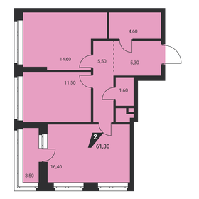 53,5 м², 2-комнатная квартира 13 300 000 ₽ - изображение 119