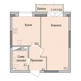 44,5 м², 2-комнатная квартира 2 300 000 ₽ - изображение 69