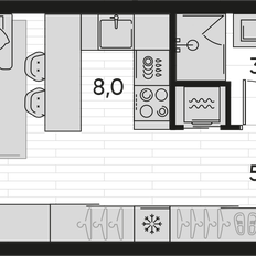 Квартира 29,2 м², 1-комнатная - изображение 2