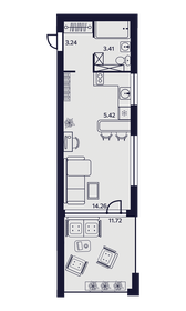 41,2 м², 2-комнатная квартира 7 614 600 ₽ - изображение 26