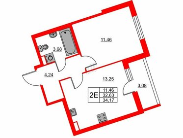 32,9 м², 1-комнатная квартира 5 799 810 ₽ - изображение 99