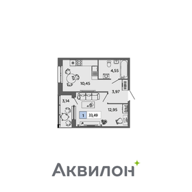 33,5 м², 1-комнатная квартира 5 072 278 ₽ - изображение 20