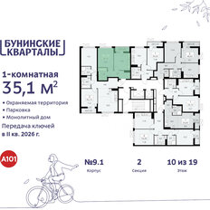 Квартира 35,1 м², 1-комнатная - изображение 4